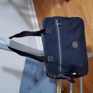 Kipling computer shoulder bag in navy color excellent condition